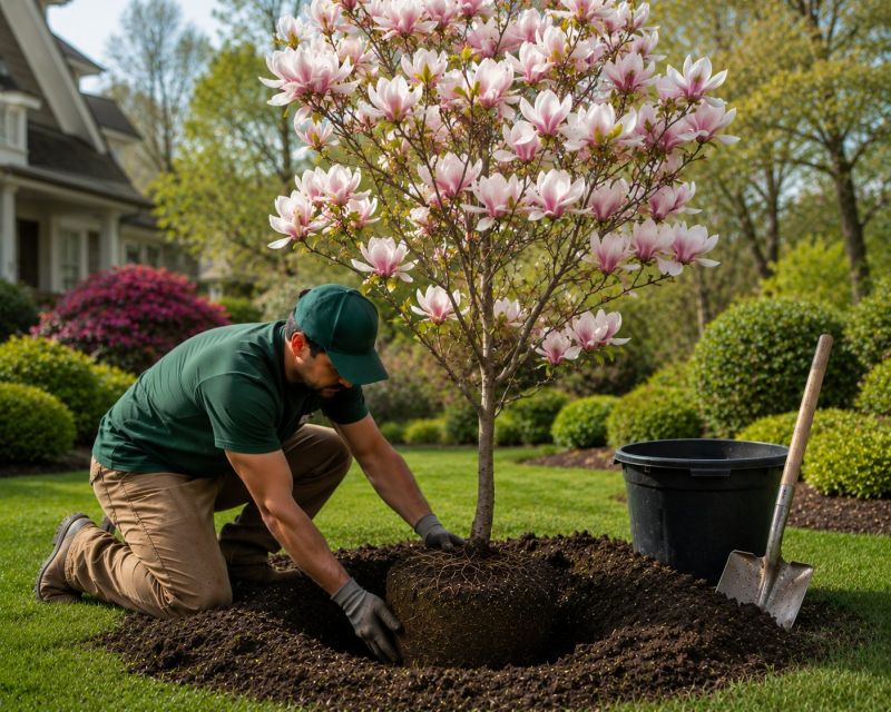 Japanese Cherry Tree Planting in Ventura County, CA